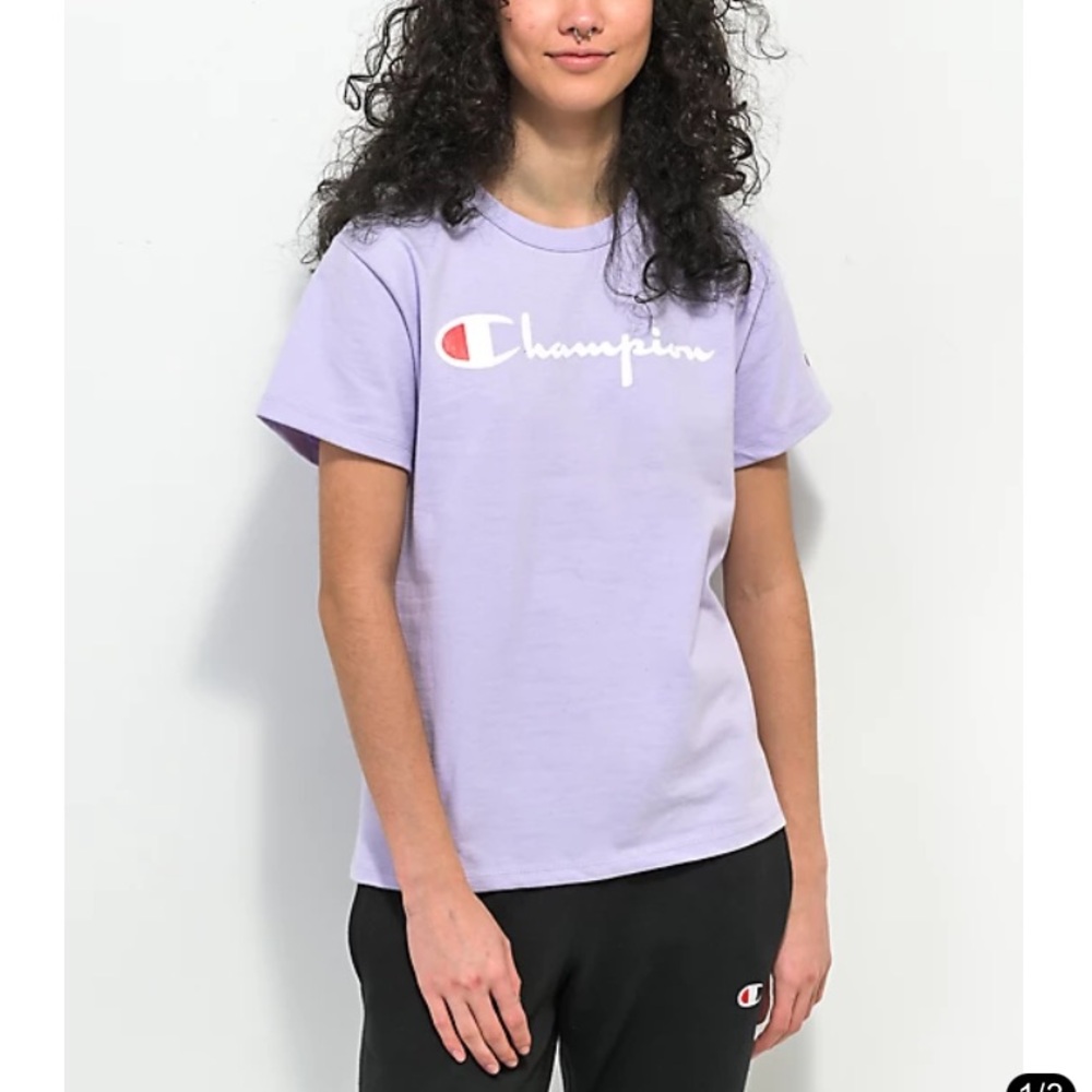 Champion Women's Lavender T-Shirt